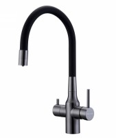 Смеситель Salix Sa213419-GM вороненая сталь